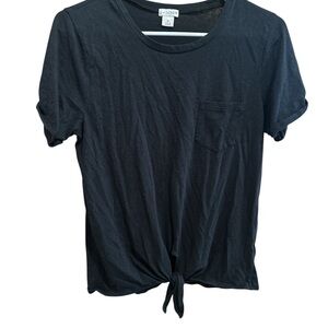 J. Crew Black Short Sleeve Tee
